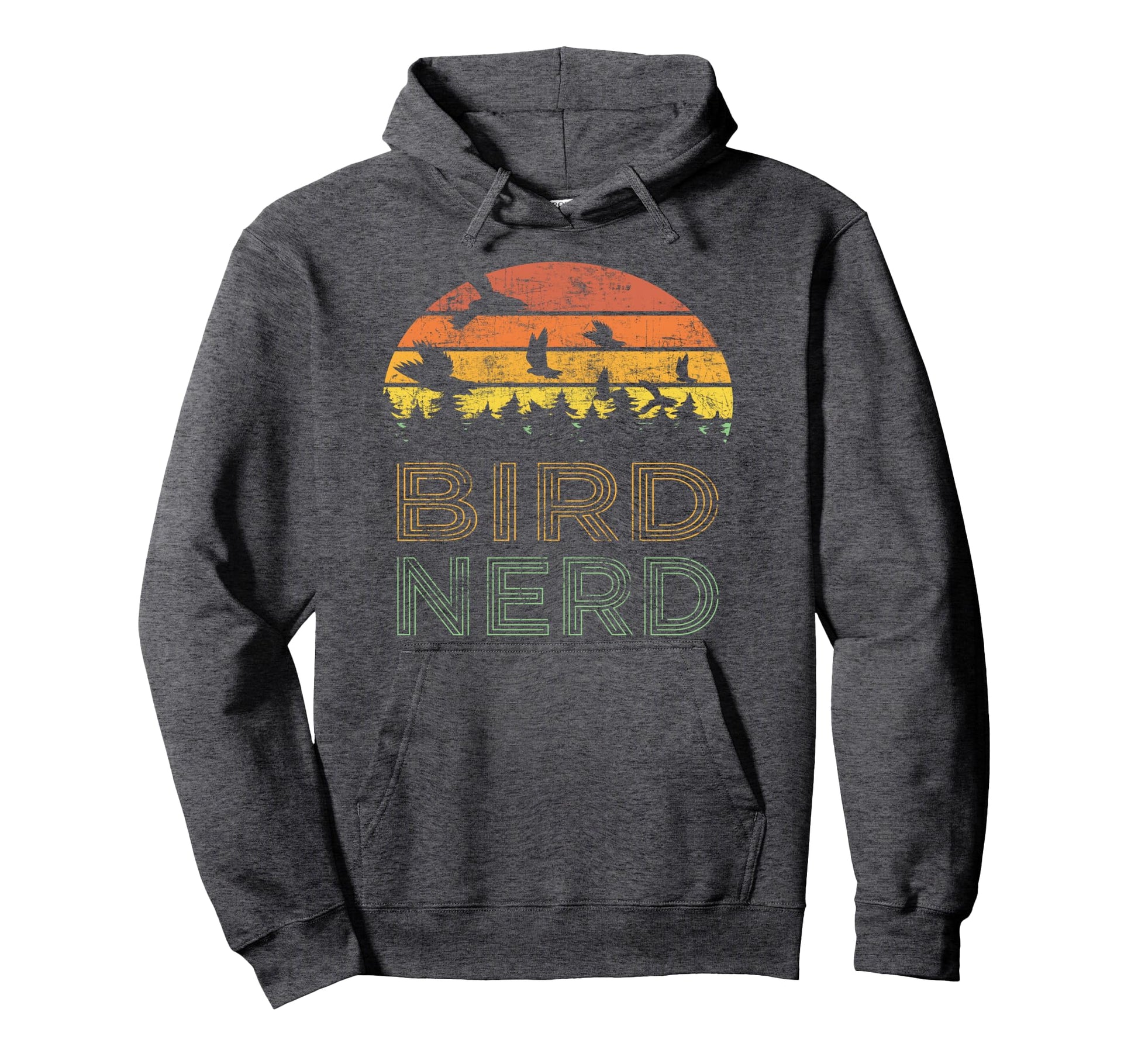 Bird Nerd Distressed Bird Watcher Hoodie - Novelty Apparel Men Women - T-Shirt, Sweatshirt, Hoodie