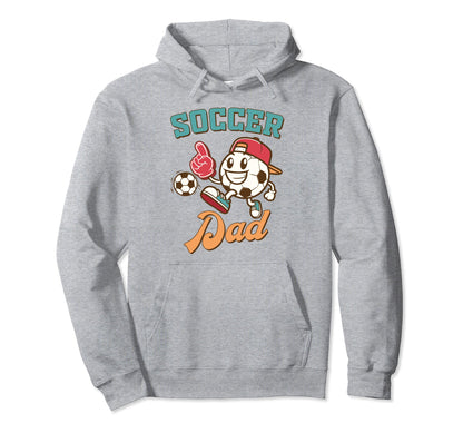 Soccer Dad Game Day Family Supporter Soccer Hoodie - Graphic Print Unisex - T-Shirt, Sweatshirt, Hoodie