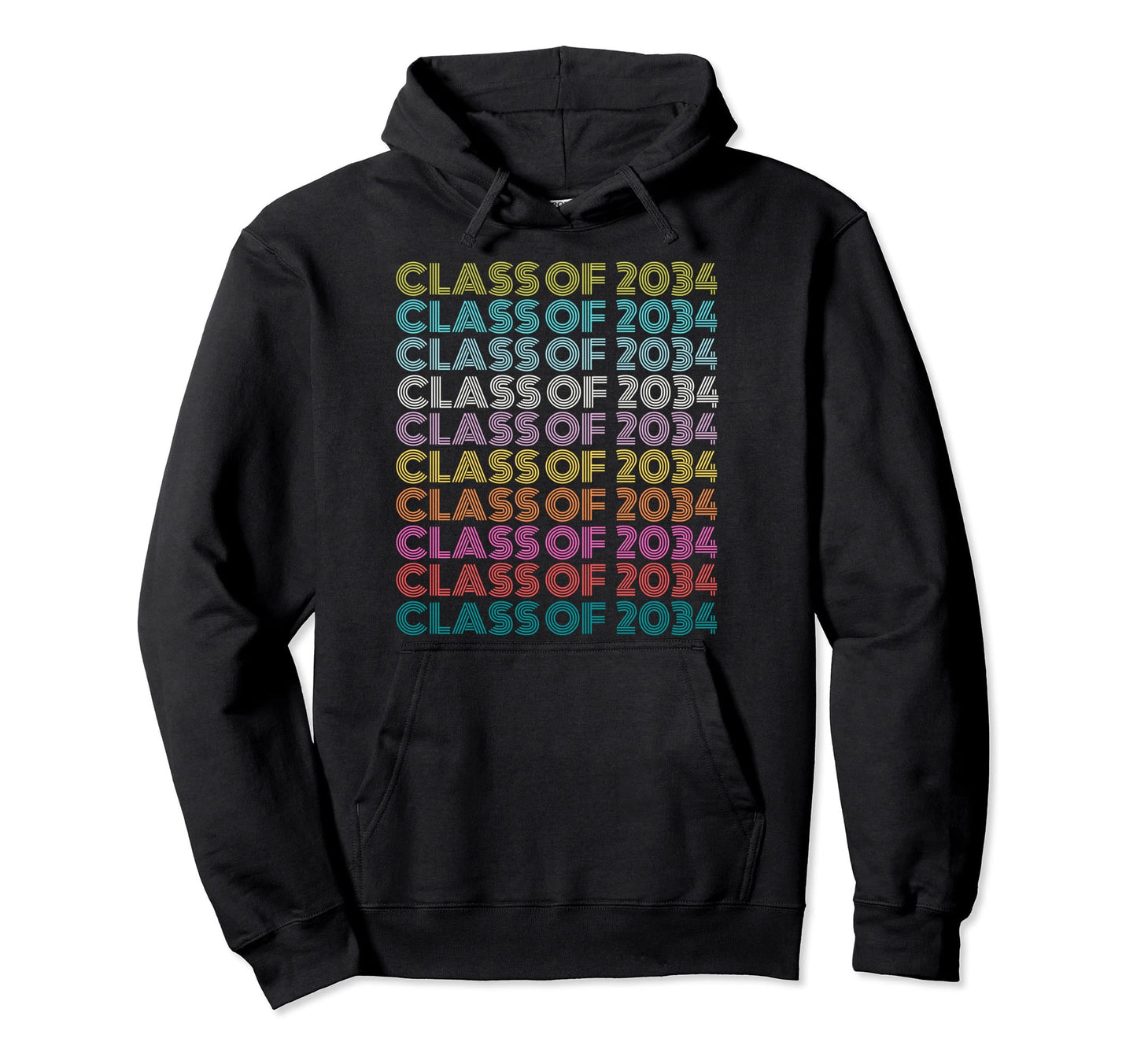 Rainbow Kindergarten Class 2034 Hoodie - Streetwear Style Unisex - T-Shirt, Sweatshirt, Hoodie