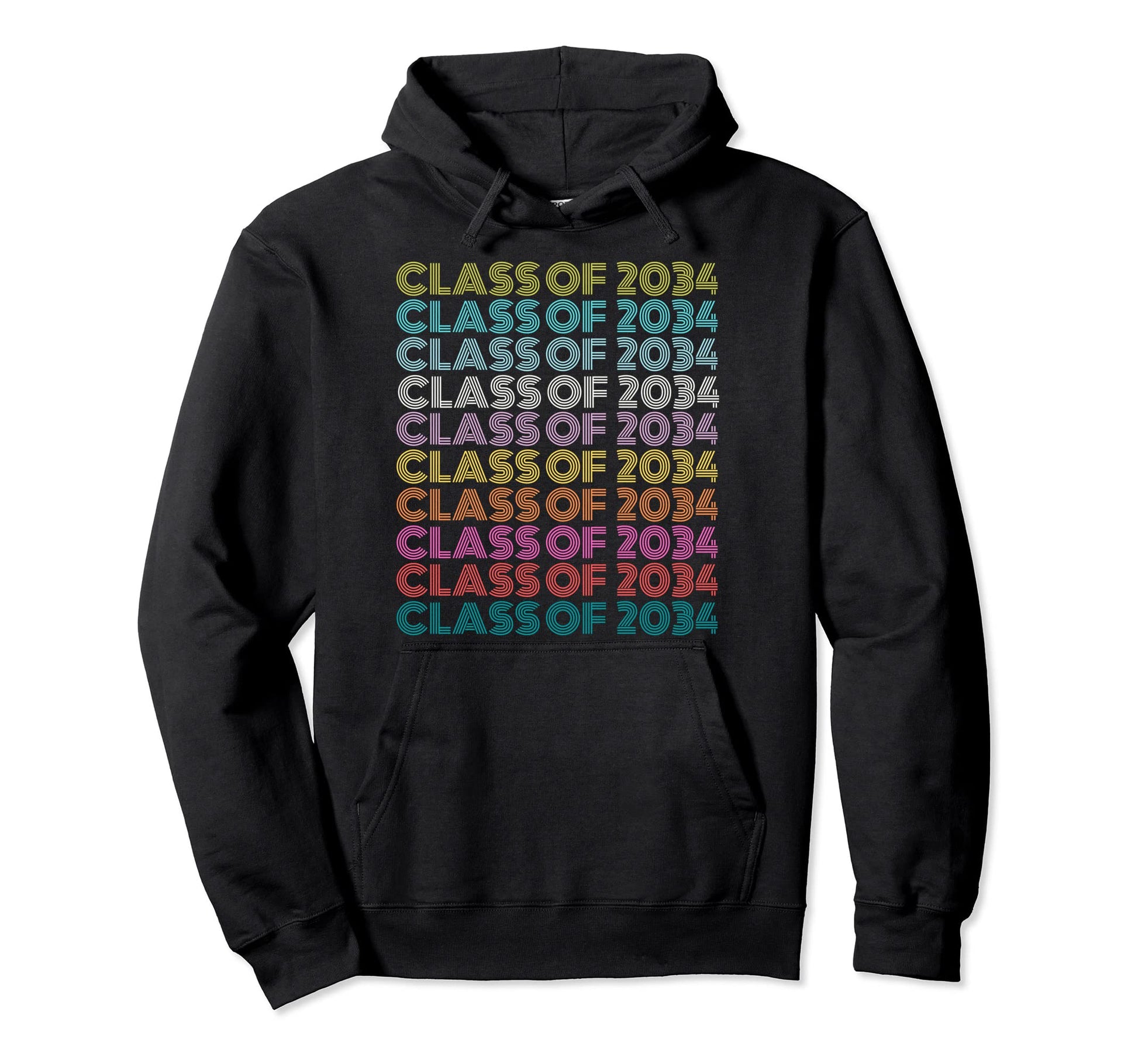 Rainbow Kindergarten Class 2034 Hoodie - Streetwear Style Unisex - T-Shirt, Sweatshirt, Hoodie