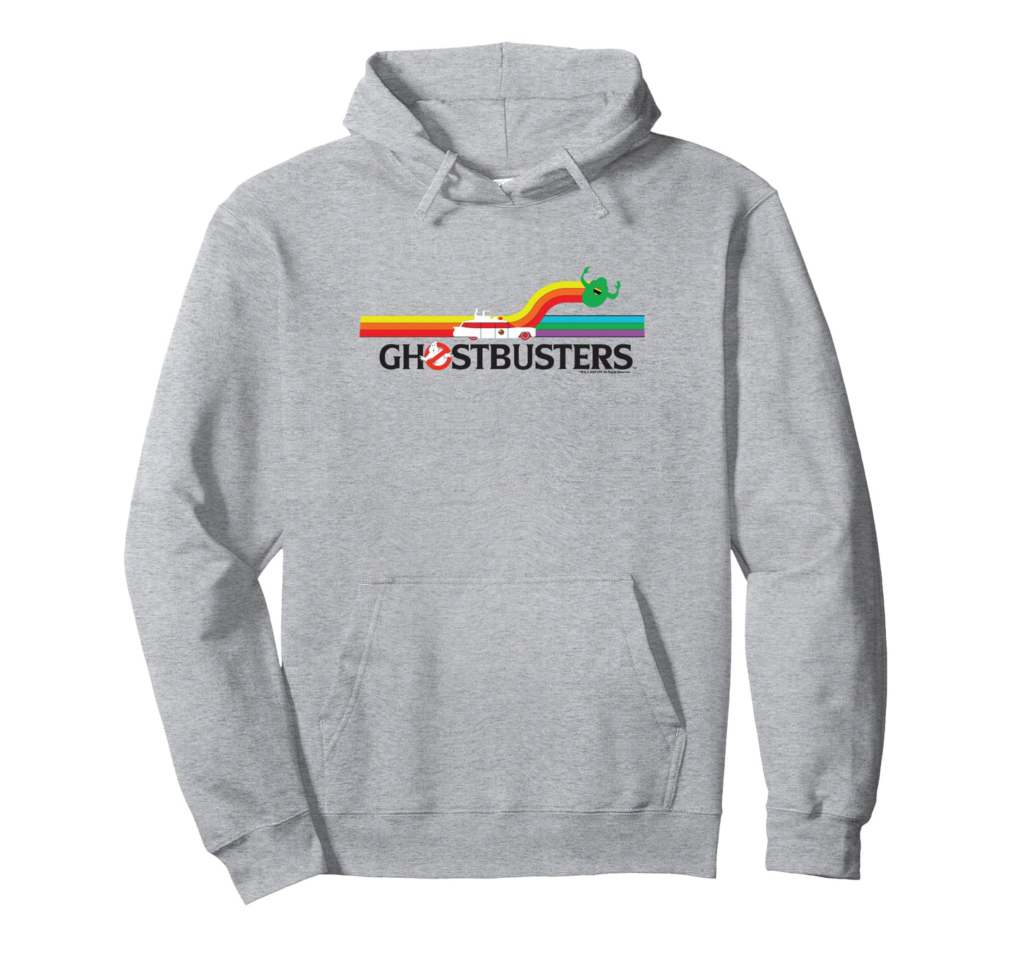 Ghostbusters Rainbow Slimer Hoodie - Casual Everyday Wear for Adults - T-Shirt, Sweatshirt, Hoodie