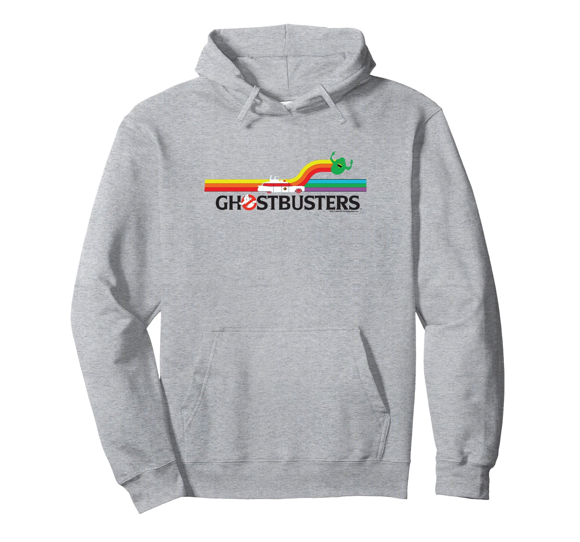 Ghostbusters Rainbow Slimer Hoodie - Casual Everyday Wear for Adults - T-Shirt, Sweatshirt, Hoodie