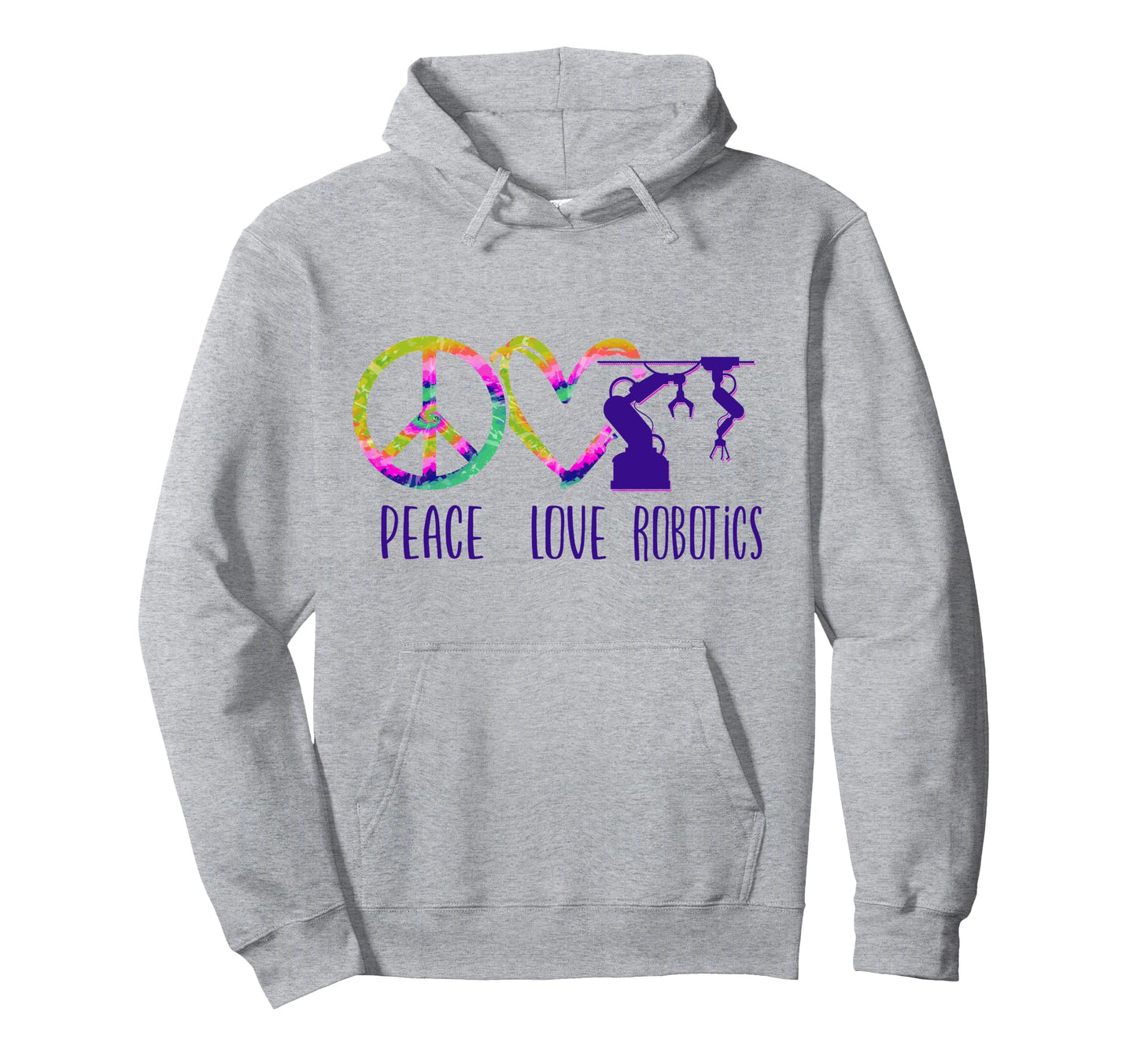 Robot Robotics Engineer Tie Dye Hoodie - Aesthetic Graphic Men Women - T-Shirt, Sweatshirt, Hoodie