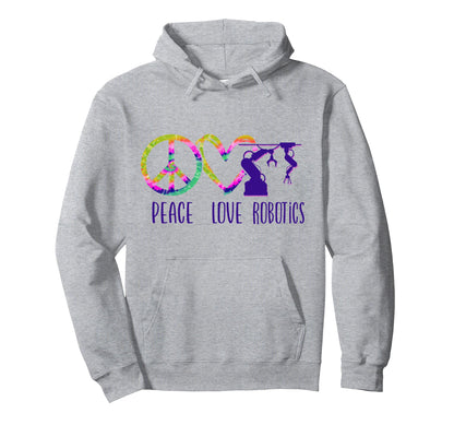 Robot Robotics Engineer Tie Dye Hoodie - Aesthetic Graphic Men Women - T-Shirt, Sweatshirt, Hoodie