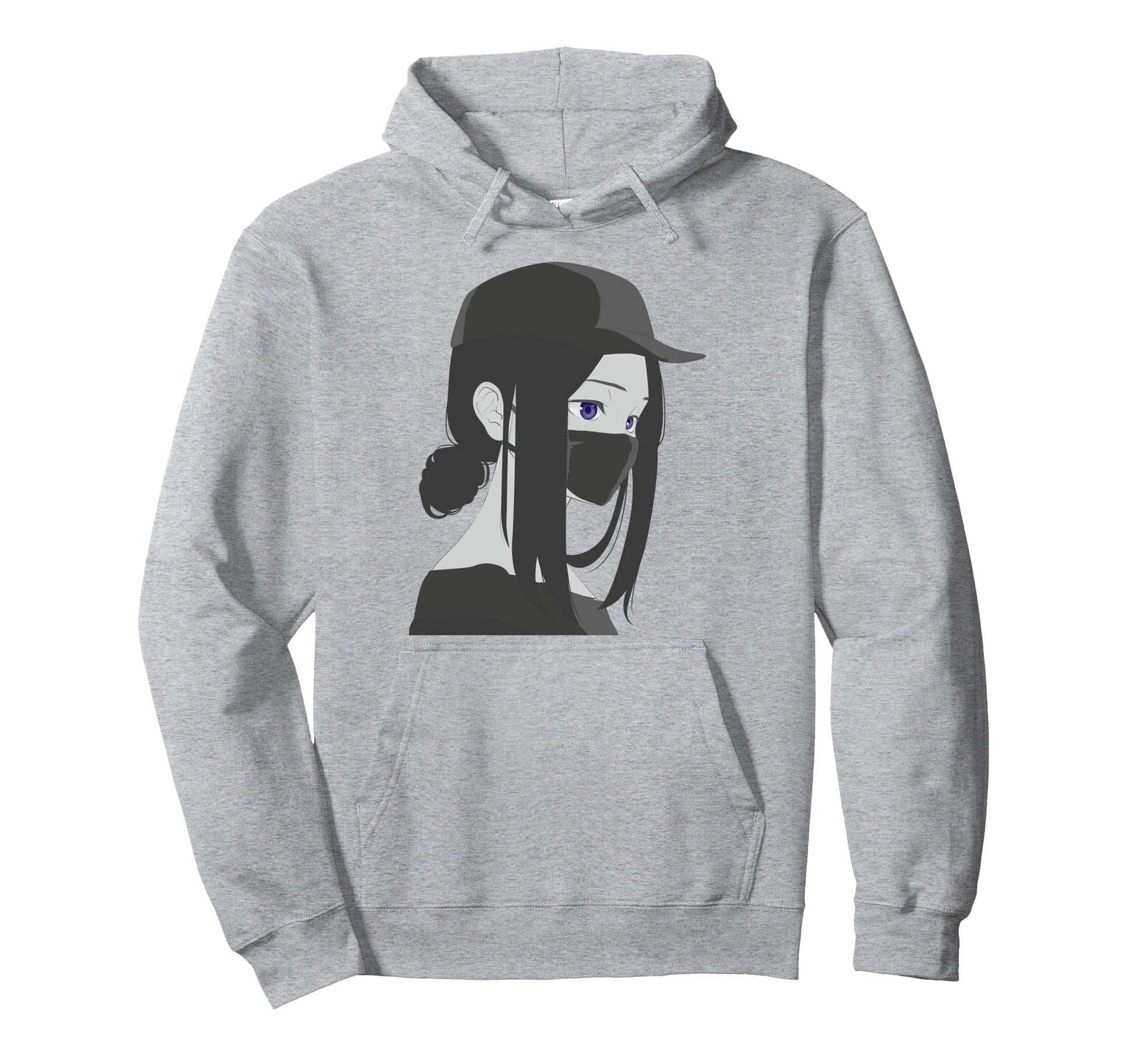 Mask Japanese Aesthetic Vaporwave Dark Hoodie - Streetwear Style Men Women - T-Shirt, Sweatshirt, Hoodie