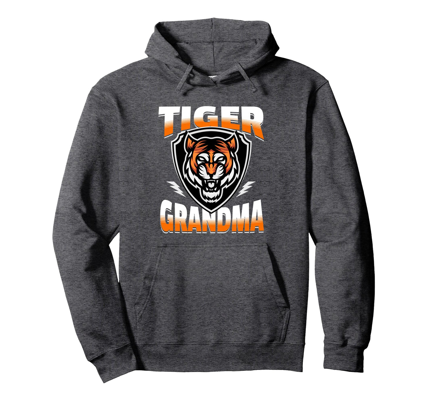 Tiger Grandma Game Day Tigers Mascot Hoodie - Aesthetic Graphic for Adults - T-Shirt, Sweatshirt, Hoodie