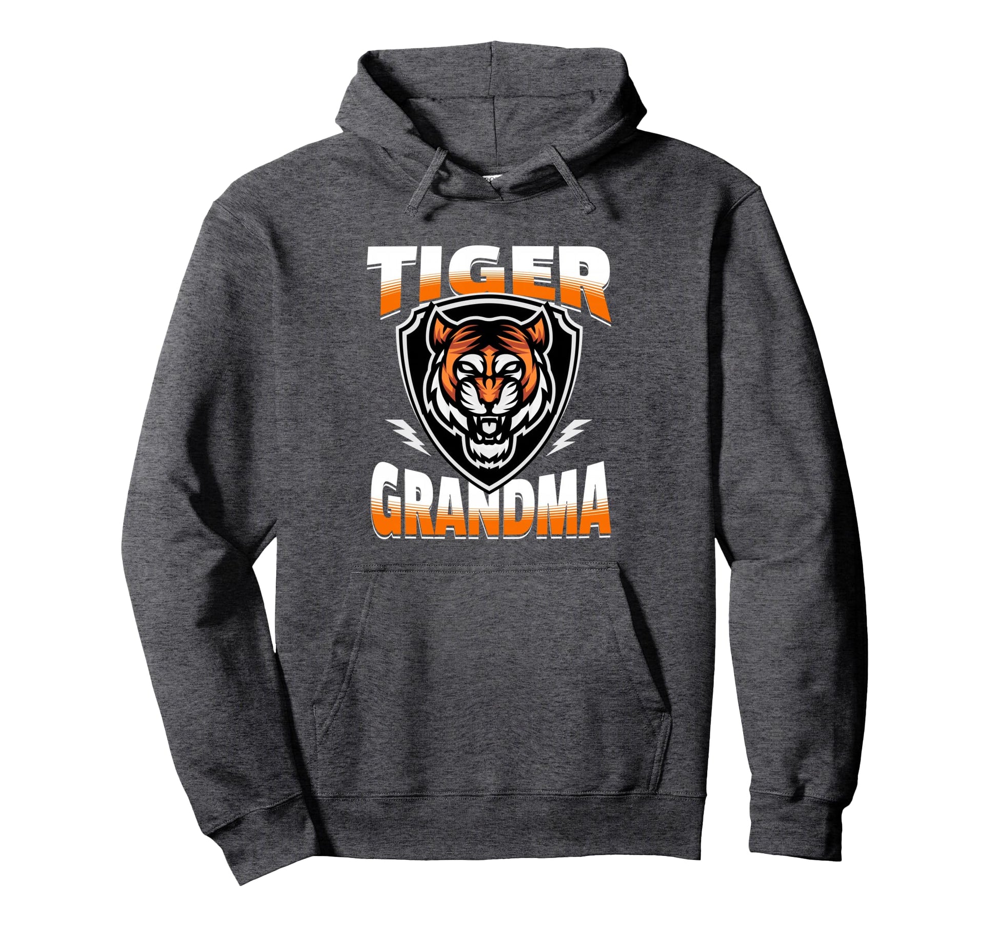 Tiger Grandma Game Day Tigers Mascot Hoodie - Aesthetic Graphic for Adults - T-Shirt, Sweatshirt, Hoodie