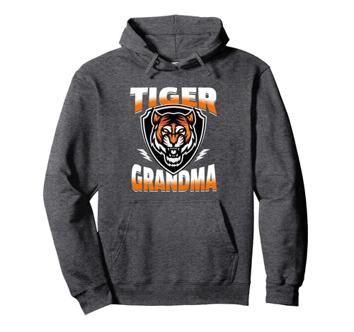 Tiger Grandma Game Day Tigers Mascot Hoodie - Aesthetic Graphic for Adults - T-Shirt, Sweatshirt, Hoodie