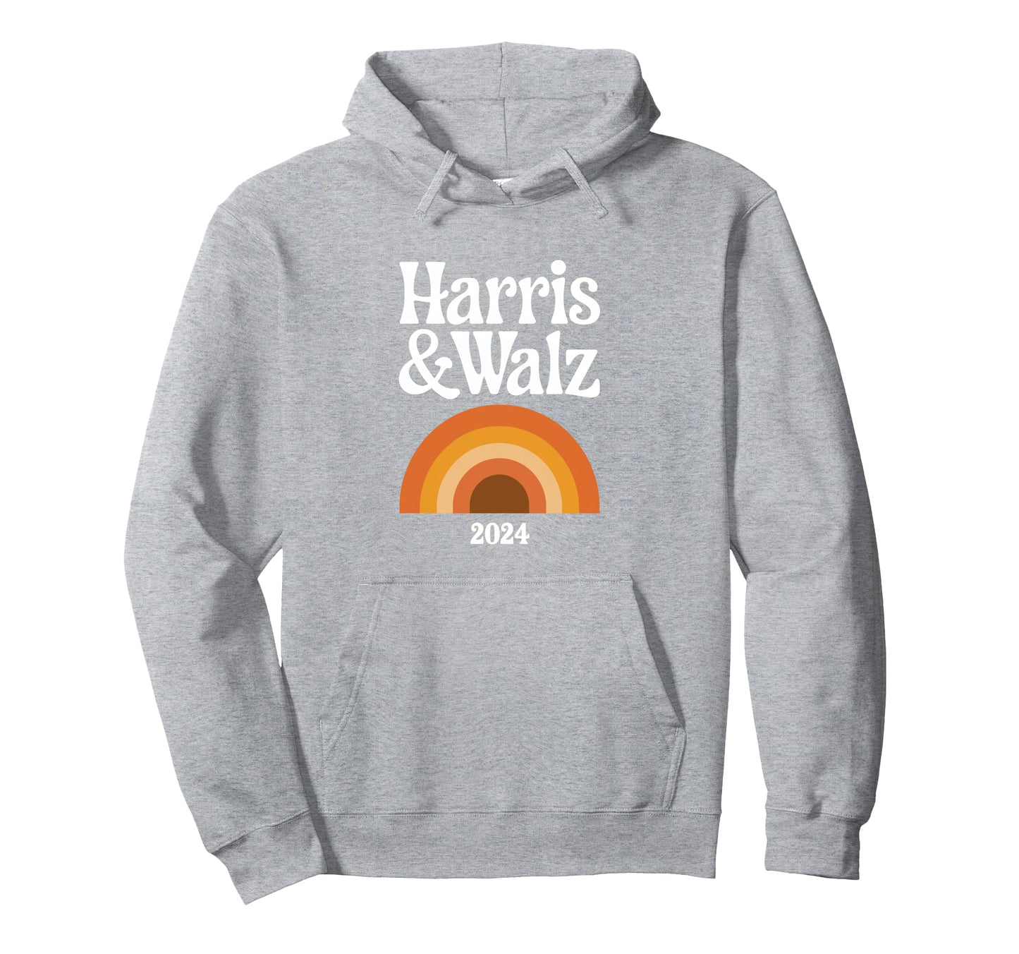 Harris Walz Harris Walz Rainbow Boho Hoodie - Minimalist Print Men Women - T-Shirt, Sweatshirt, Hoodie