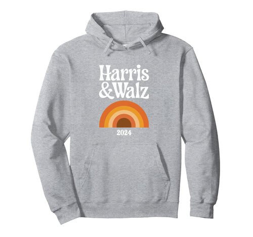 Harris Walz Harris Walz Rainbow Boho Hoodie - Minimalist Print Men Women - T-Shirt, Sweatshirt, Hoodie