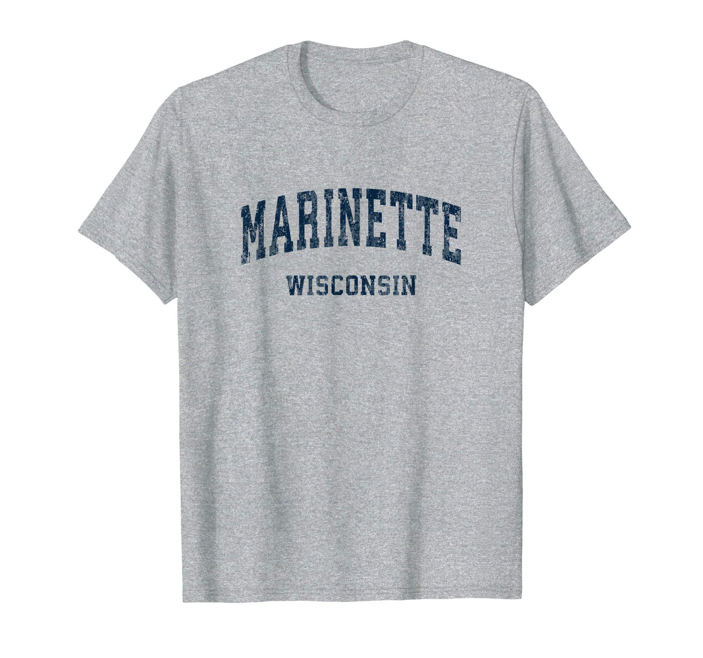 Marinette Wisconsin Wi Varsity Sports T-Shirt - Graphic Print Men Women - T-Shirt, Sweatshirt, Hoodie