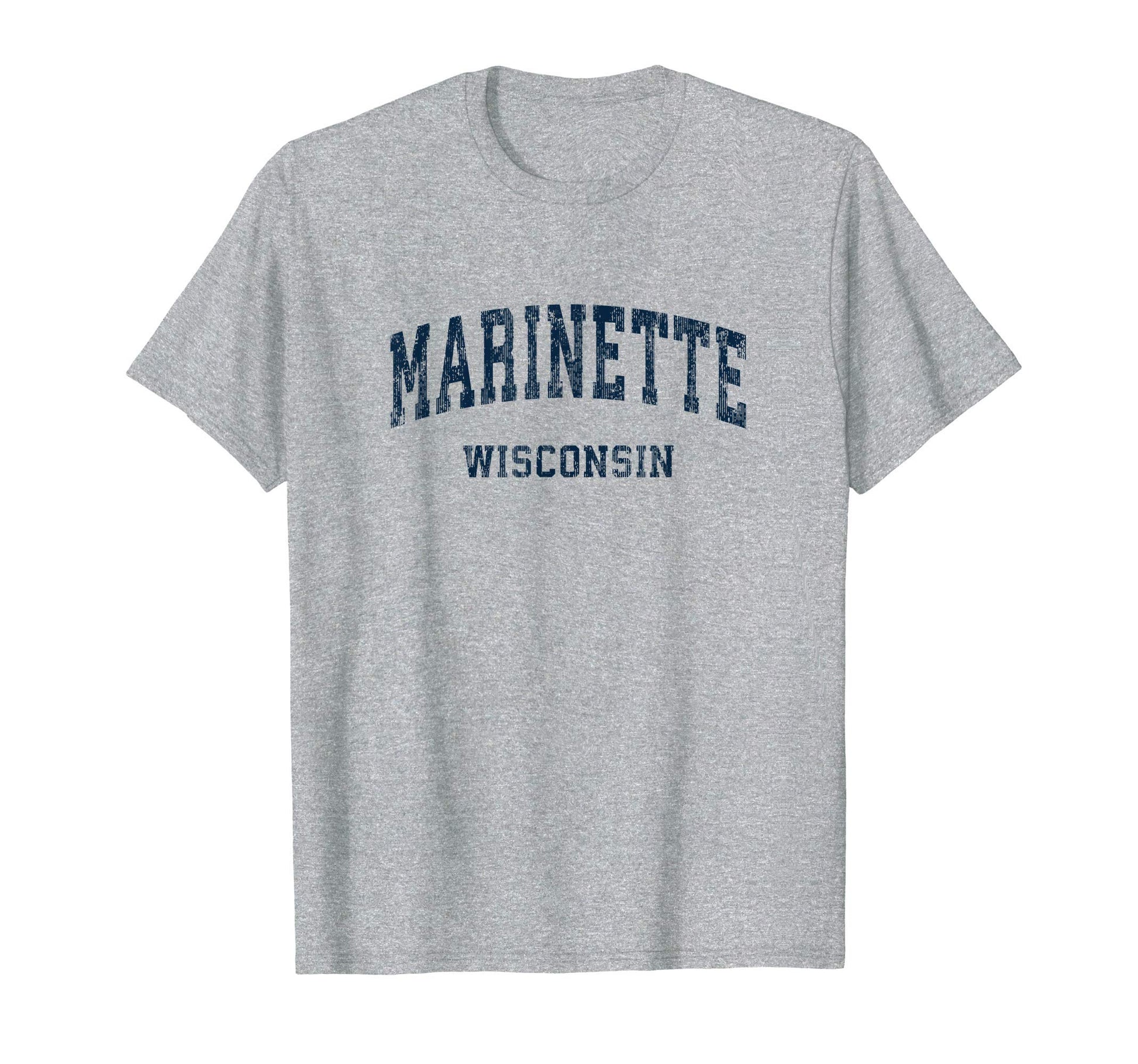 Marinette Wisconsin Wi Varsity Sports T-Shirt - Graphic Print Men Women - T-Shirt, Sweatshirt, Hoodie