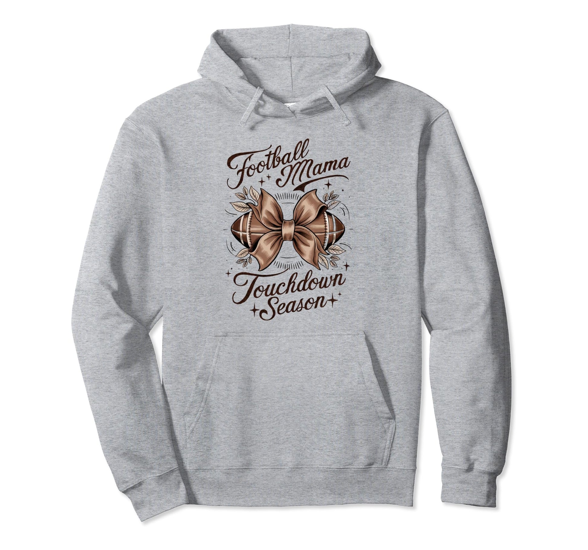 Womens Moms Coquette Bow Football Hoodie - Fun Novelty Design Men Women - T-Shirt, Sweatshirt, Hoodie