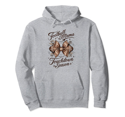 Womens Moms Coquette Bow Football Hoodie - Fun Novelty Design Men Women - T-Shirt, Sweatshirt, Hoodie