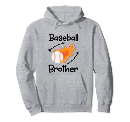 Baseball Brother Baseball Players Hoodie - Novelty Apparel Unisex - T-Shirt, Sweatshirt, Hoodie