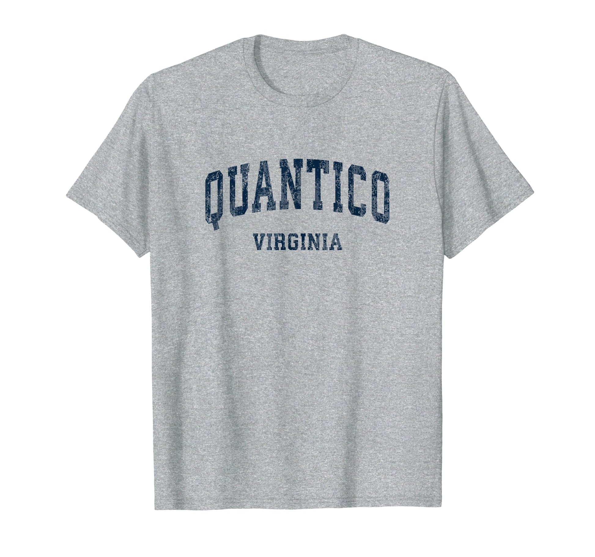 Quantico Virginia Va Varsity Sports Navy T-Shirt - Custom Art Print Unisex - T-Shirt, Sweatshirt, Hoodie