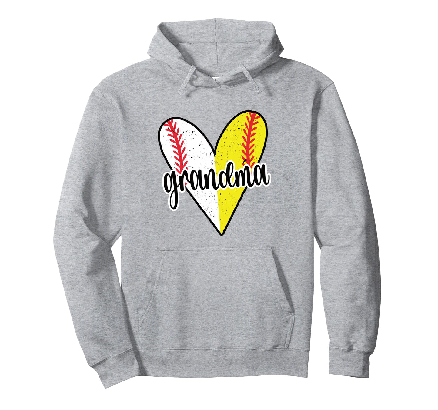 Baller Grandma Proud Softball Hoodie - Fun Novelty Design Men Women - T-Shirt, Sweatshirt, Hoodie