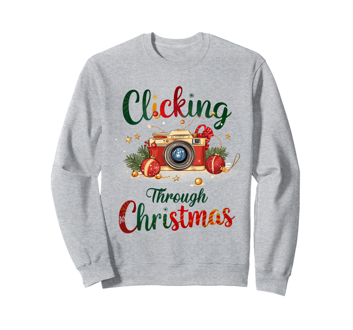 Snapping Holiday Memories Camera Sweatshirt - Casual Everyday Wear Unisex - T-Shirt, Sweatshirt, Hoodie
