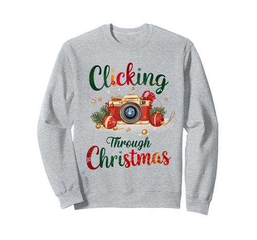 Snapping Holiday Memories Camera Sweatshirt - Casual Everyday Wear Unisex - T-Shirt, Sweatshirt, Hoodie