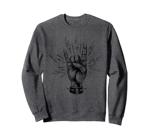 90S Grunge Punk Rock Hand Sweatshirt - Fun Novelty Design for Adults - T-Shirt, Sweatshirt, Hoodie