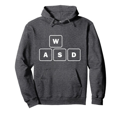 Wasd Keyboard Keys Game Lover Console Pc Hoodie - Graphic Print Men Women - T-Shirt, Sweatshirt, Hoodie
