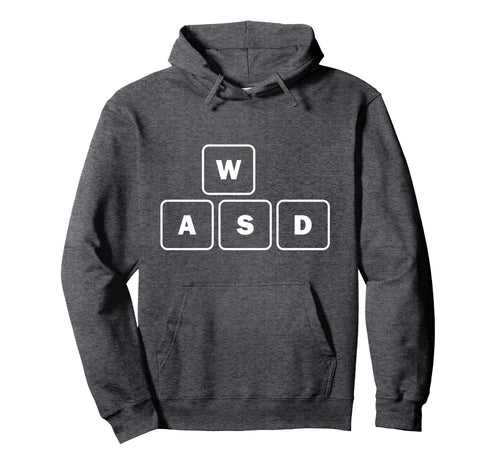 Wasd Keyboard Keys Game Lover Console Pc Hoodie - Graphic Print Men Women - T-Shirt, Sweatshirt, Hoodie