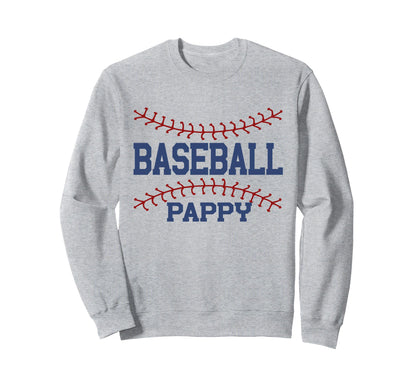 Baseball Pappy Family Matching Sweatshirt - Fun Novelty Design Men Women - T-Shirt, Sweatshirt, Hoodie