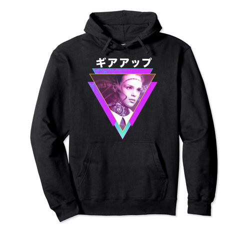 Gear Up Cyborg Robot Gears Vaporwave Hoodie - Streetwear Style for Adults - T-Shirt, Sweatshirt, Hoodie