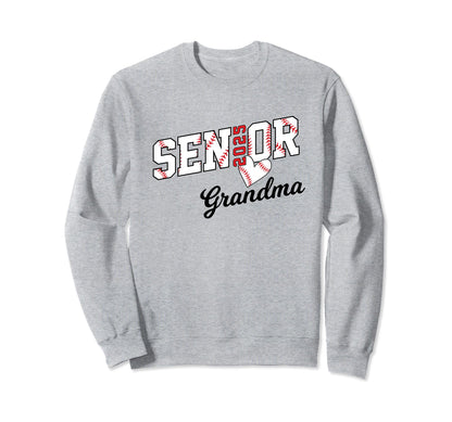 Baseball Senior Grandma Class 2025 Sweatshirt - Unique Graphic Unisex - T-Shirt, Sweatshirt, Hoodie