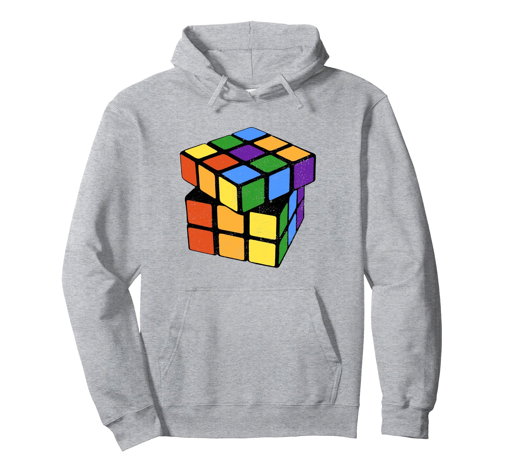 Puzzle Cube Rainbow Flag 3X3 Lgbt Cube Hoodie - Novelty Apparel for Adults - T-Shirt, Sweatshirt, Hoodie