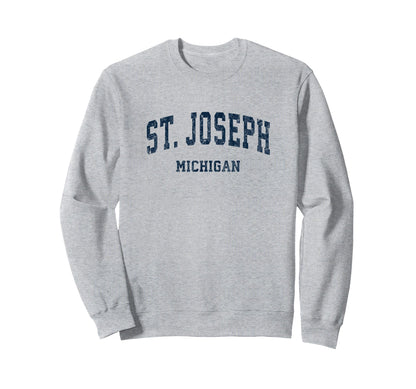 St Joseph Michigan Mi Varsity Sports Sweatshirt - Unique Graphic Men Women - T-Shirt, Sweatshirt, Hoodie