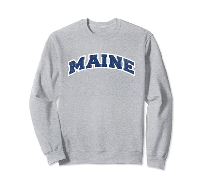 Maine Varsity Sweatshirt - Custom Art Print for Adults - T-Shirt, Sweatshirt, Hoodie