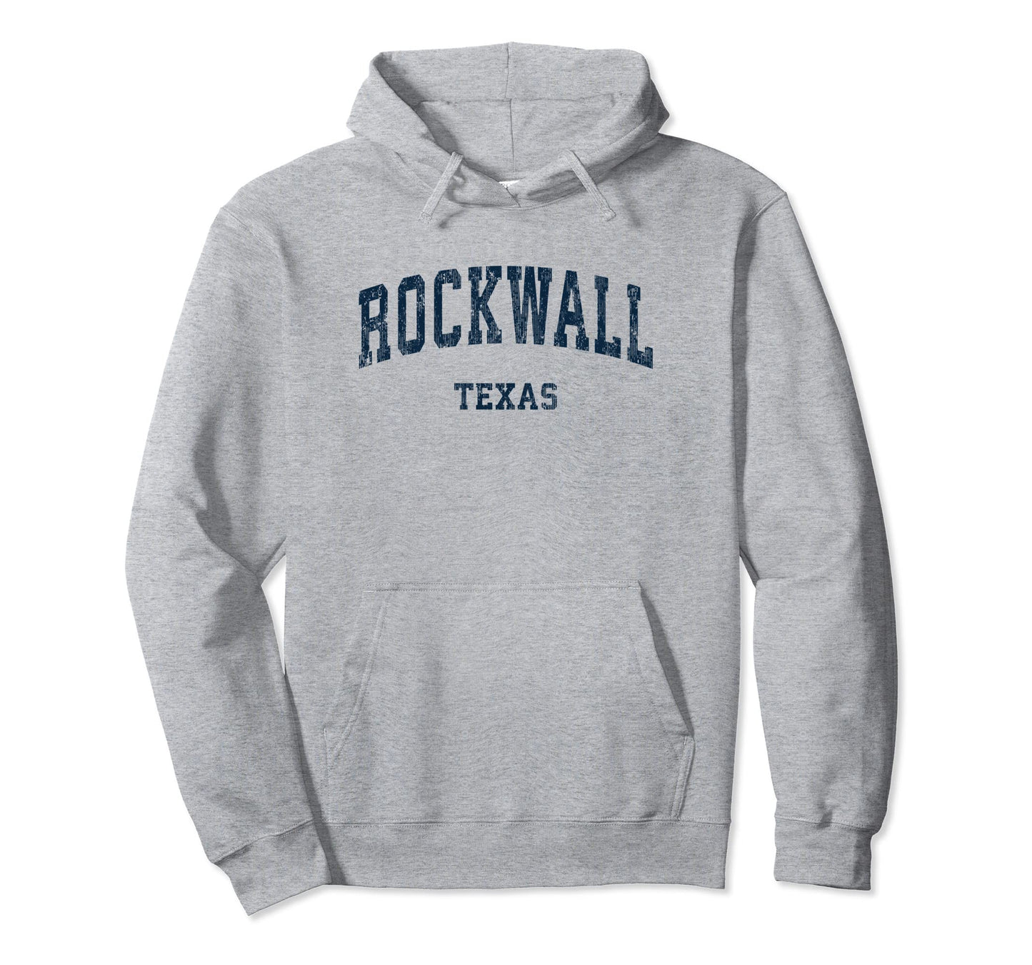 Rockwall Texas Tx Varsity Sports Navy Hoodie - Aesthetic Graphic for Adults - T-Shirt, Sweatshirt, Hoodie