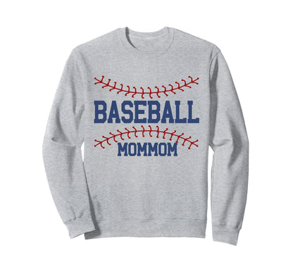 Baseball Mommom Family Matching Sweatshirt - Fun Novelty Design Men Women - T-Shirt, Sweatshirt, Hoodie