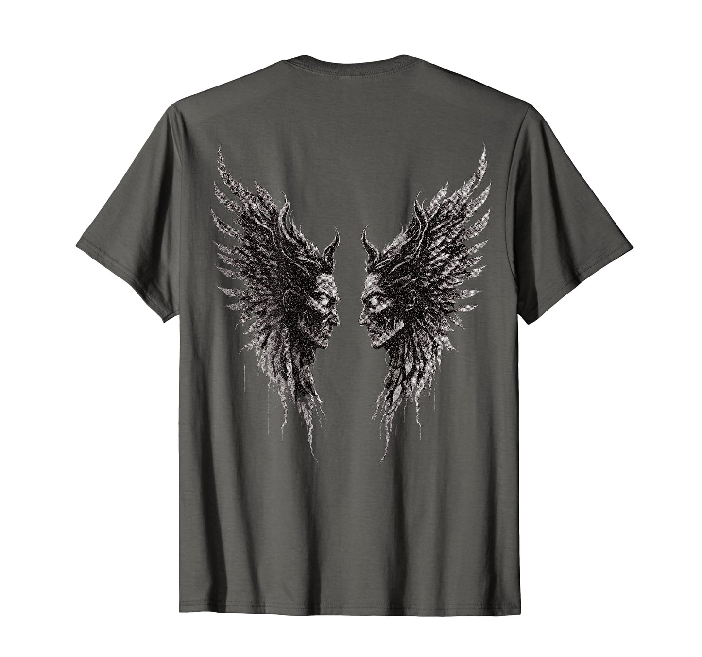 Demon Wings Dark Art Aesthetic Soft T-Shirt - Streetwear Style for Adults - T-Shirt, Sweatshirt, Hoodie