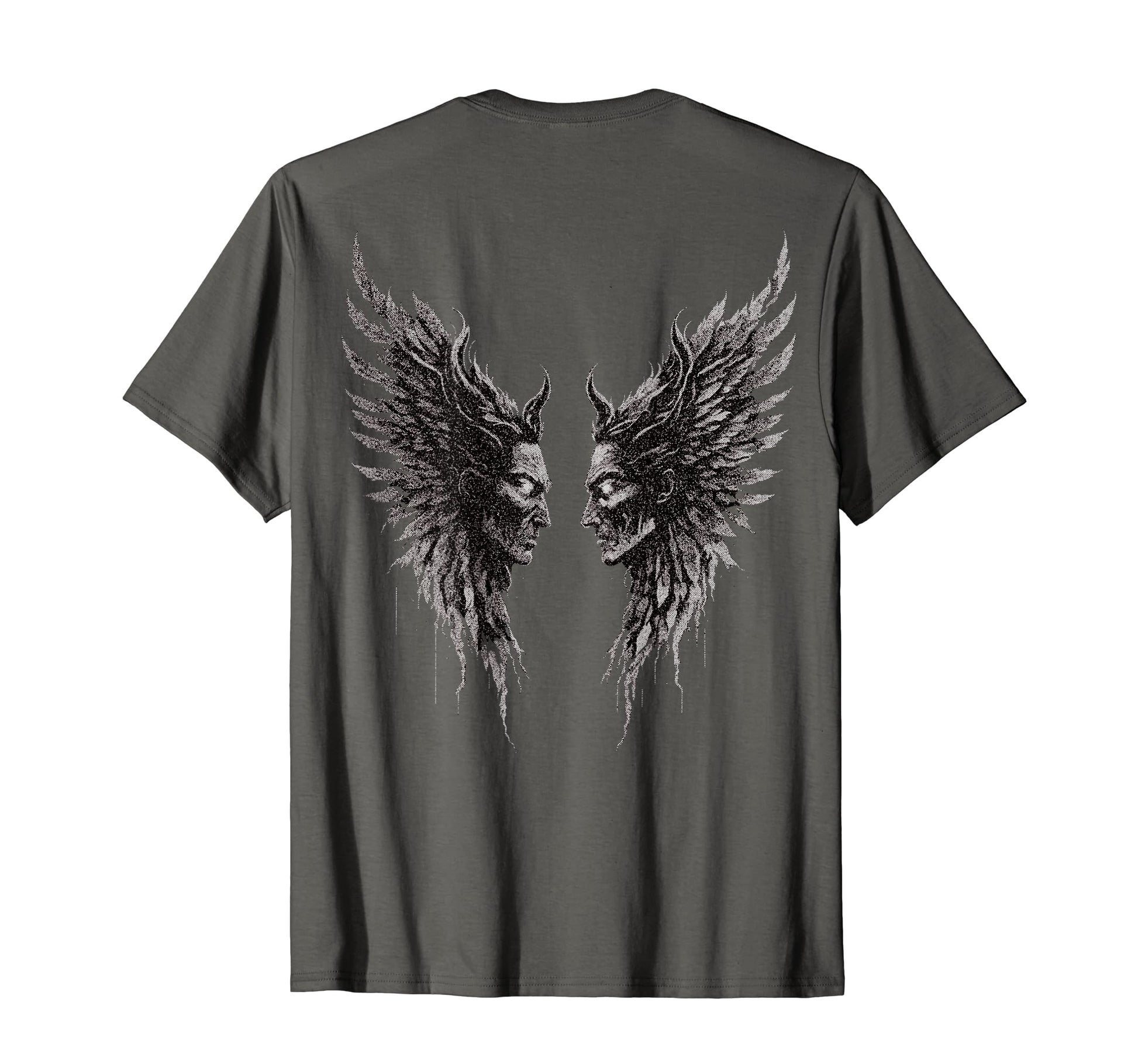 Demon Wings Dark Art Aesthetic Soft T-Shirt - Streetwear Style for Adults - T-Shirt, Sweatshirt, Hoodie
