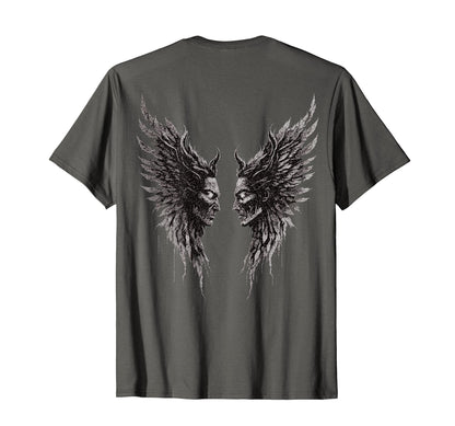 Demon Wings Dark Art Aesthetic Soft T-Shirt - Streetwear Style for Adults - T-Shirt, Sweatshirt, Hoodie