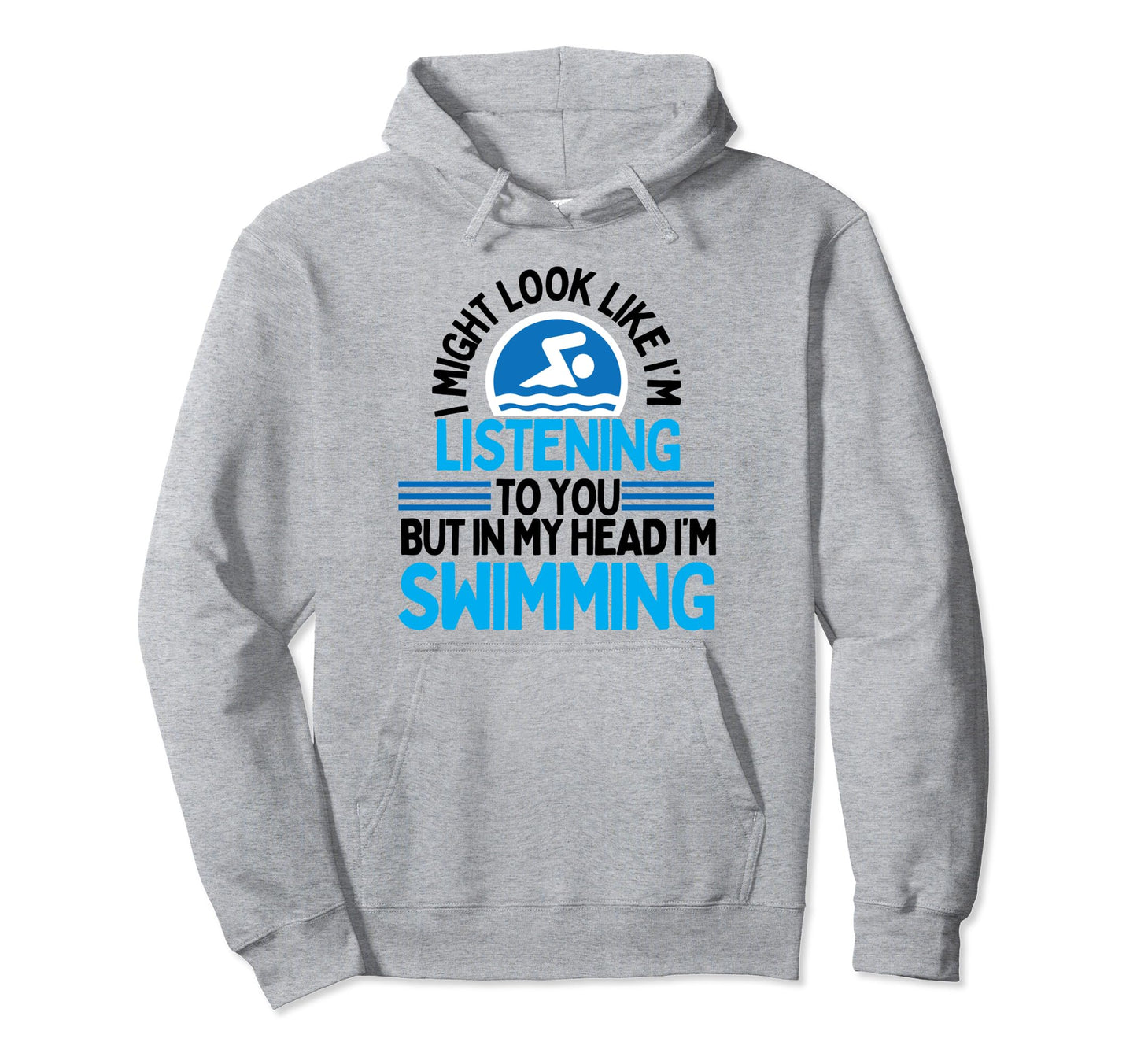 Funny Swimming Swimmer Peace Love Swim Hoodie - Casual Everyday Wear Unisex - T-Shirt, Sweatshirt, Hoodie