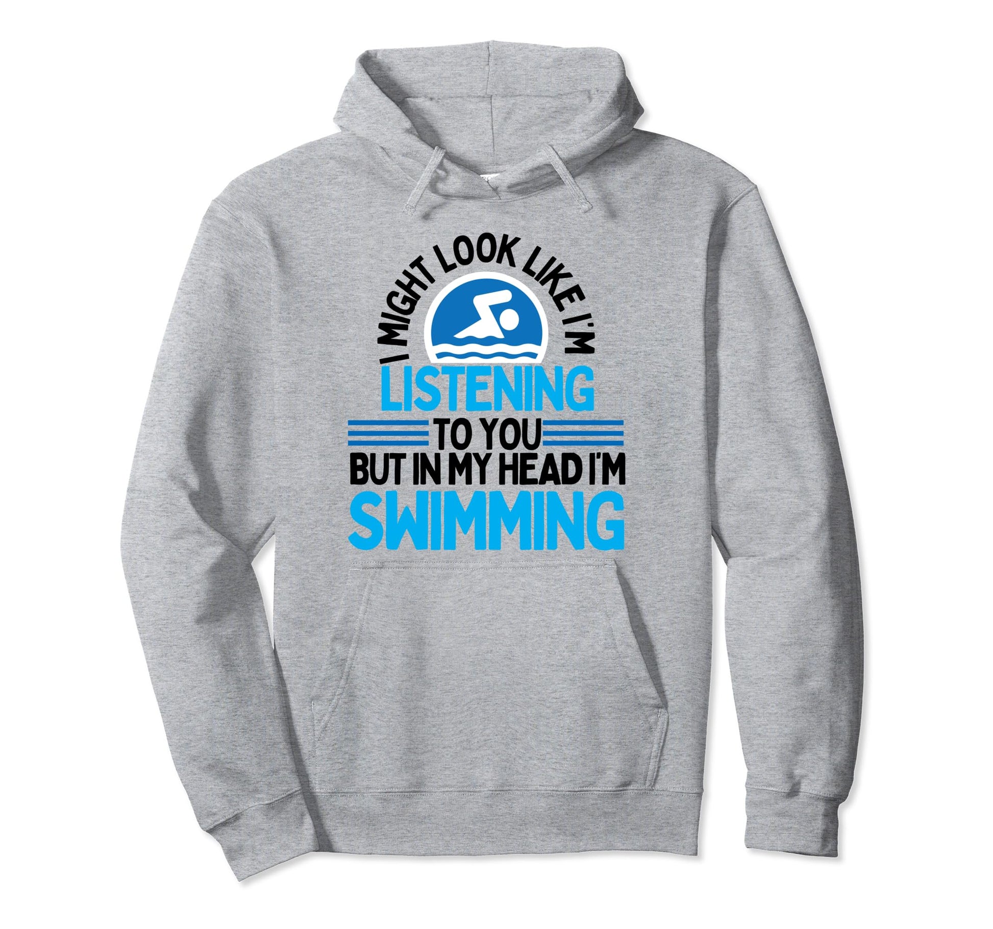Funny Swimming Swimmer Peace Love Swim Hoodie - Casual Everyday Wear Unisex - T-Shirt, Sweatshirt, Hoodie