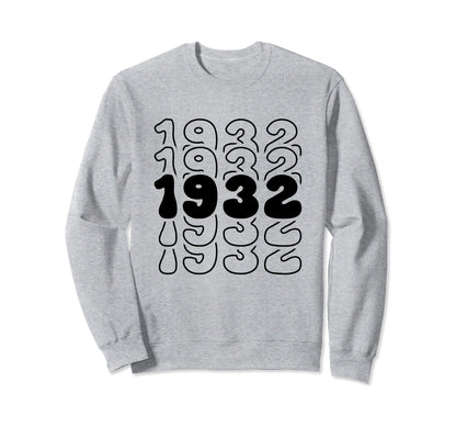 92 Year Old Groovy 92Nd Birthday Sweatshirt - Custom Art Print for Adults - T-Shirt, Sweatshirt, Hoodie
