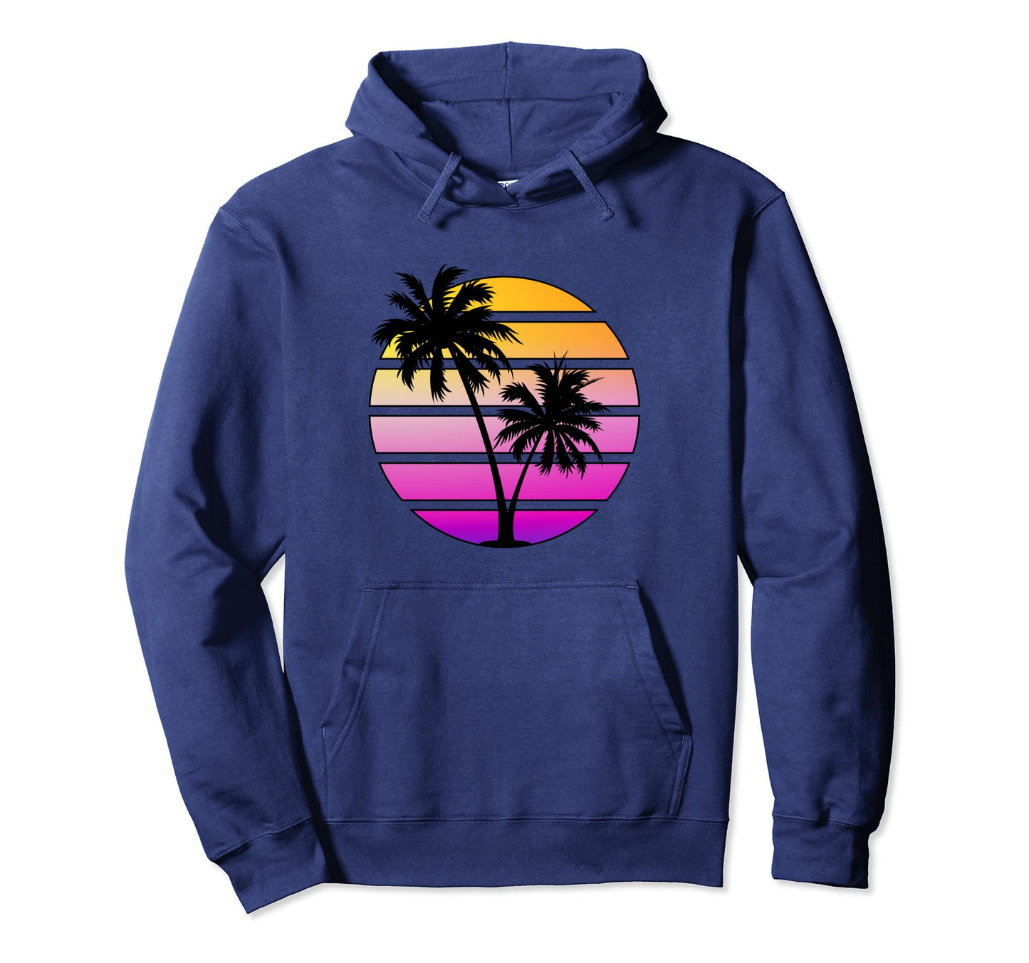 Synthwave Sunset Hoodie - Novelty Apparel Unisex - T-Shirt, Sweatshirt, Hoodie