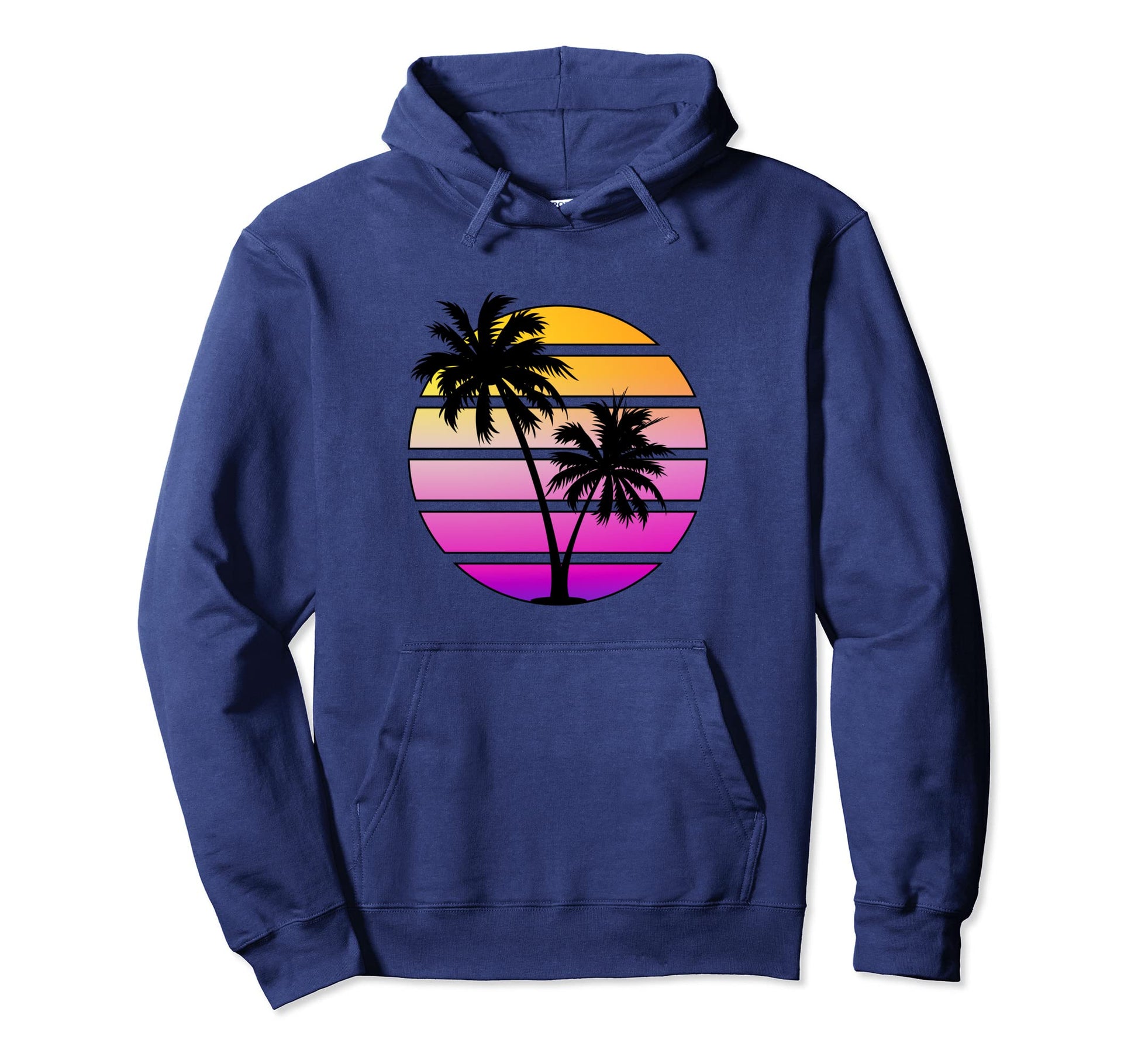 Synthwave Sunset Hoodie - Novelty Apparel Unisex - T-Shirt, Sweatshirt, Hoodie