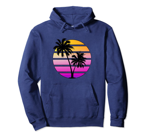 Synthwave Sunset Hoodie - Novelty Apparel Unisex - T-Shirt, Sweatshirt, Hoodie