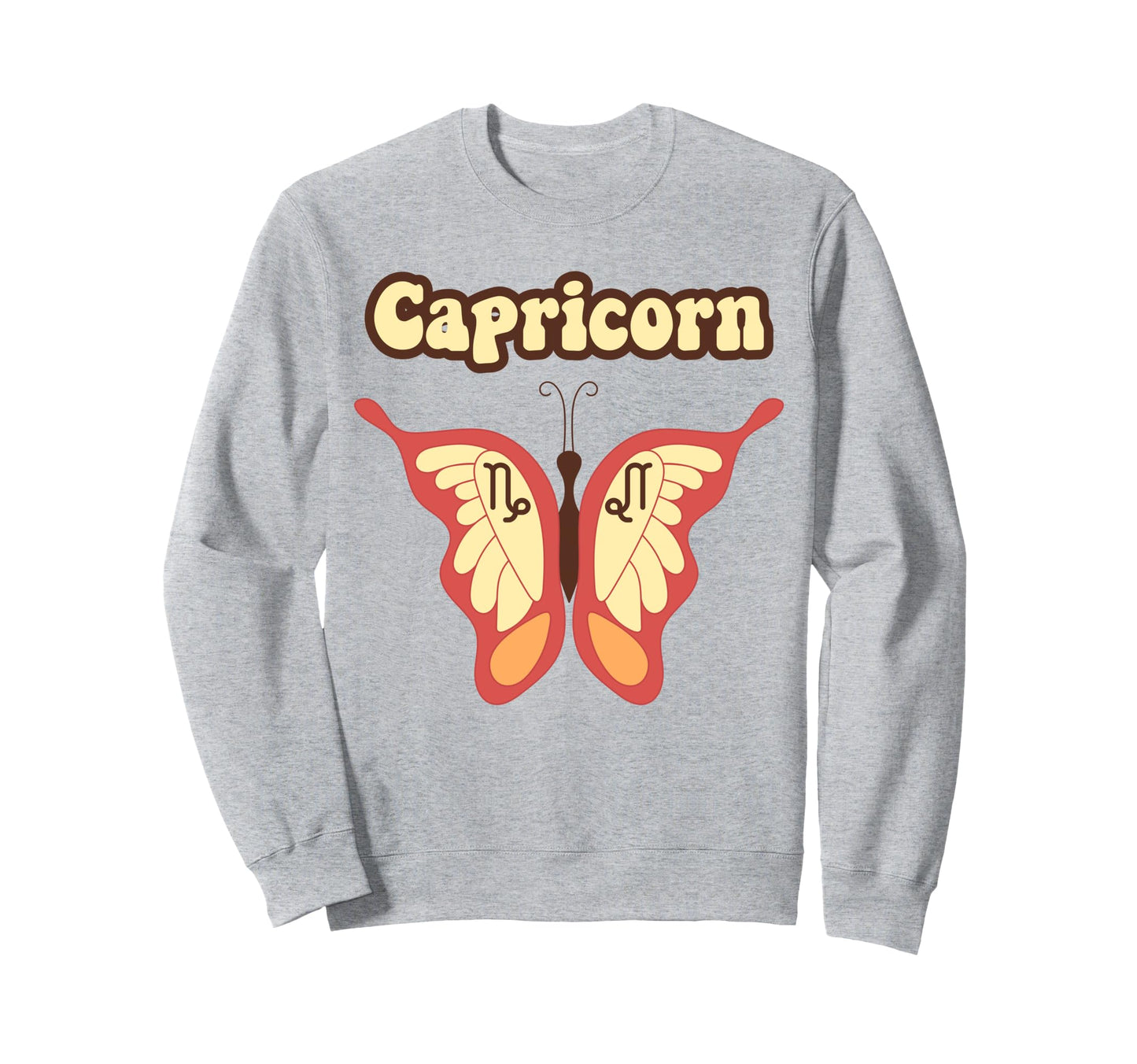Sagittarius Zodiac Butterfly Boho Sweatshirt - Graphic Print Men Women - T-Shirt, Sweatshirt, Hoodie
