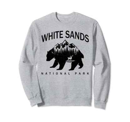 White Sands National Park Bear Sweatshirt - Aesthetic Graphic Unisex - T-Shirt, Sweatshirt, Hoodie