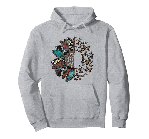 Western Sunflower Butterflies Country Hoodie - Aesthetic Graphic Unisex - T-Shirt, Sweatshirt, Hoodie