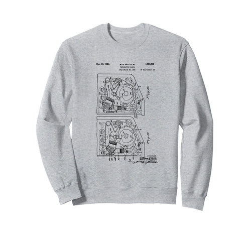Camera Photographic Patent 1934 Sweatshirt - Fun Novelty Design Unisex - T-Shirt, Sweatshirt, Hoodie