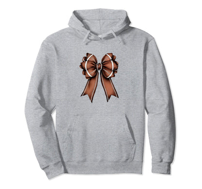 Womens Moms Coquette Bow Football Hoodie - Streetwear Style Men Women - T-Shirt, Sweatshirt, Hoodie