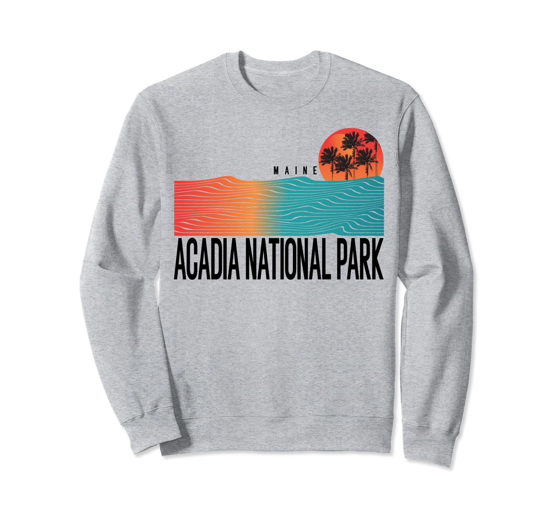 Acadia National Park Maine Surfing Sweatshirt - Unique Graphic for Adults - T-Shirt, Sweatshirt, Hoodie
