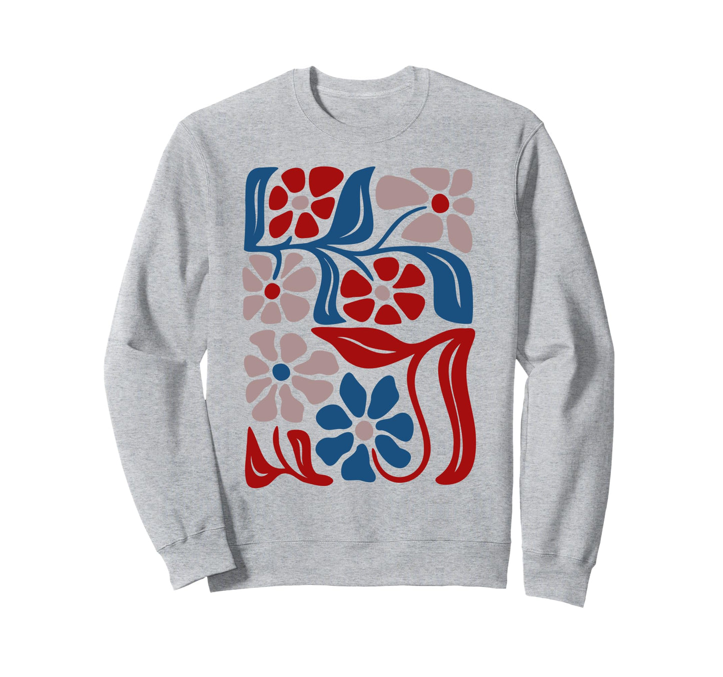 Boho Floral Art Summer Sweatshirt - Custom Art Print for Adults - T-Shirt, Sweatshirt, Hoodie